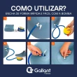 Bola de Pilates 65cm Yoga e Abdominal Com Bomba Gallant (GBP65AECBA-AZ)