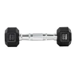 Halter Dumbbell Gallant Sextavado Emborrachado Pegada Cromada 1kg - (GDB01F3A-PT)